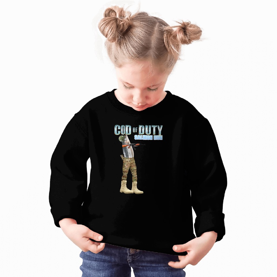 Cod Fish OD Salmon Run Sweatshirts