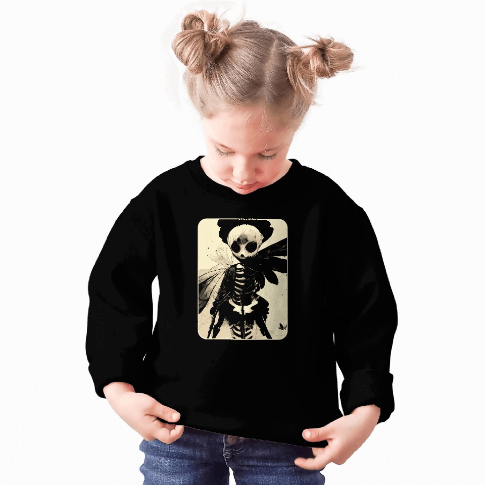 Dark Art Fairycore Butterfly Skeleton Sweatshirts