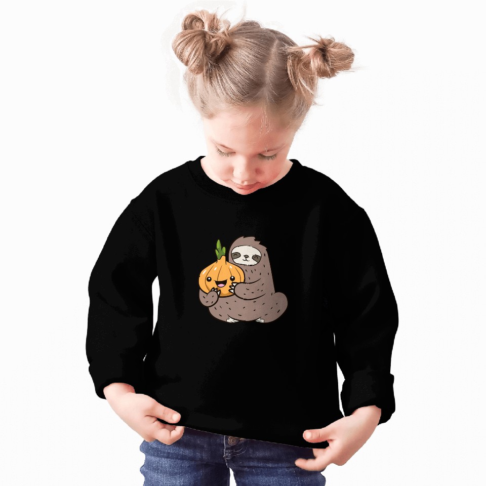 Sloth Pet With Onion Vegetable Cute Onions And Sloth Sweatshirts