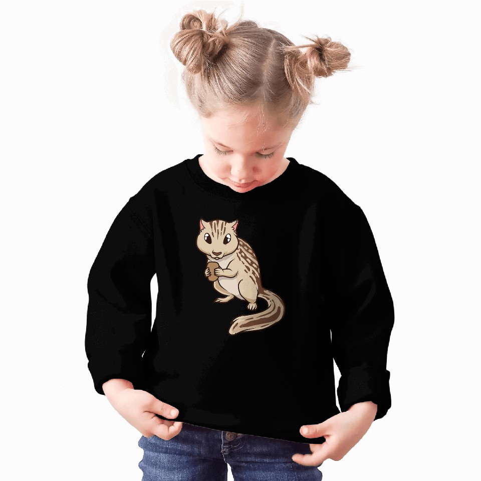 Squirrel Pet Kawaii Thirteenlined ground squirrel Sweatshirts