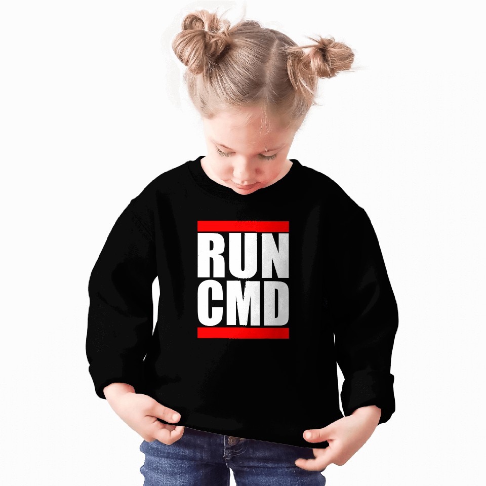 Run CMD Funny Software Developer Programmer 1 Sweatshirts