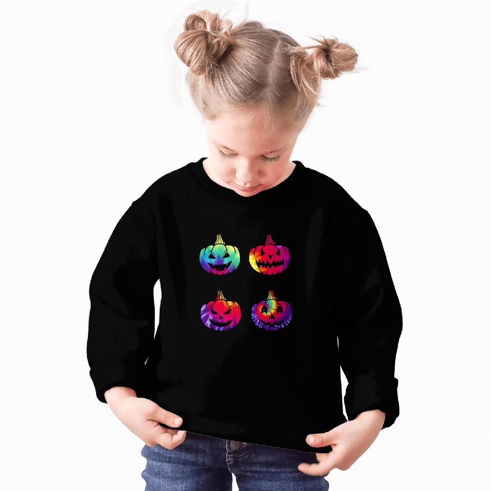Cute Tie Dye Pumpkin Sweatshirts