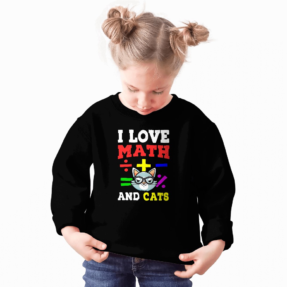 Math Nerd Math Teacher Cat Lover I Love Math And Cats 29 Sweatshirts