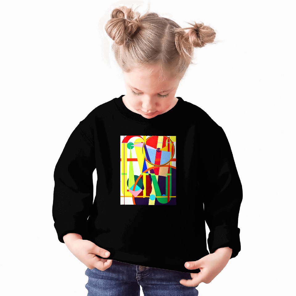 Geometric Harmony Abstract Patterns on Cool Novelty Sweatshirts