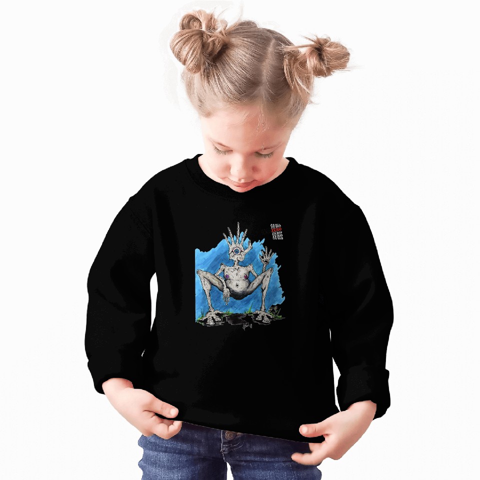 Mr Hands Creepy Creature Art Sweatshirts
