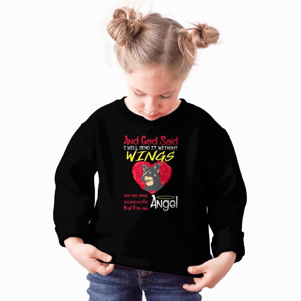 Lancashire Heeler Angel Without Wings Gift Sweatshirts
