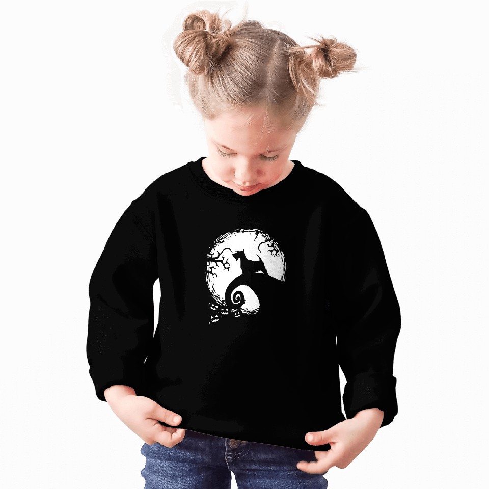 Dog Scottish Terrier Moon Halloween Sweatshirts