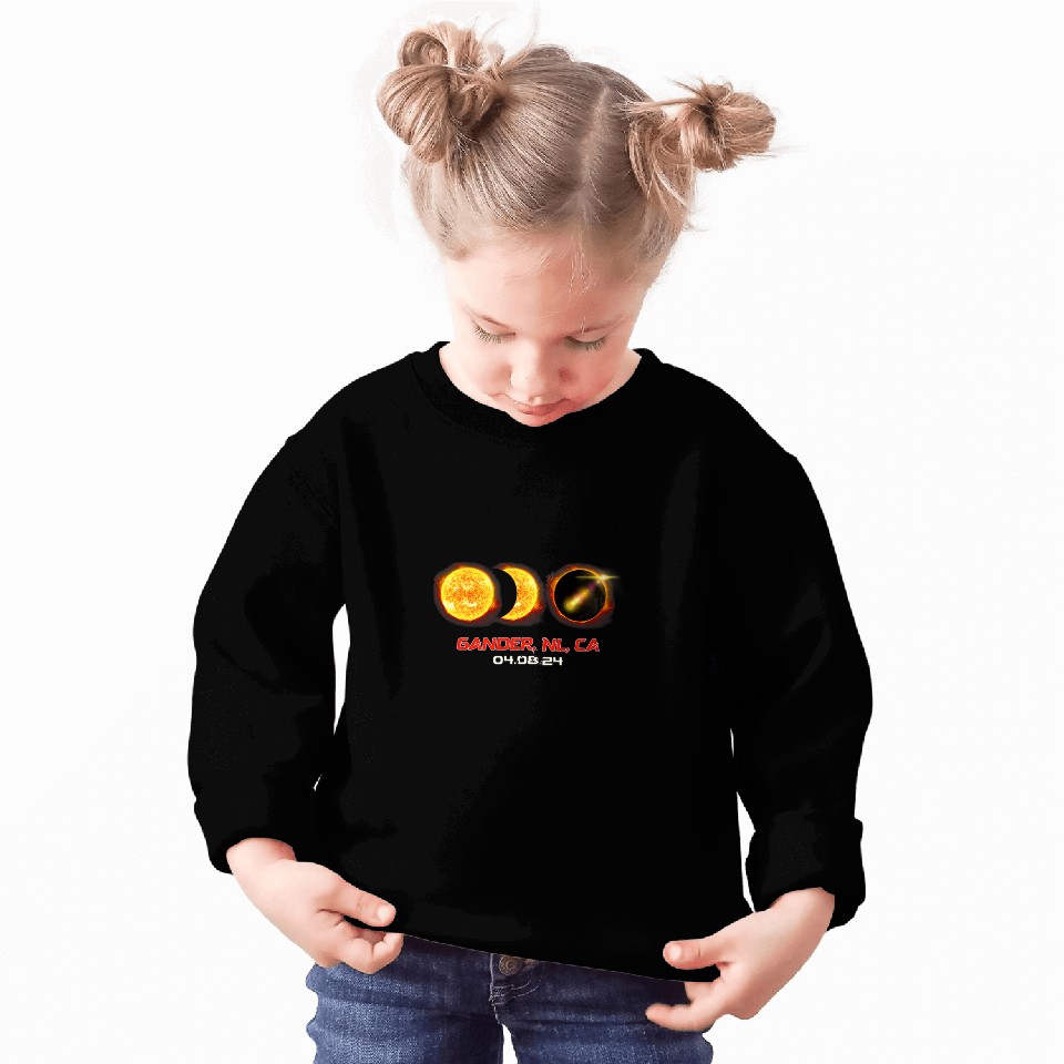 Total Solar Eclipse Phase Gander Newfoundland Canada Sweatshirts
