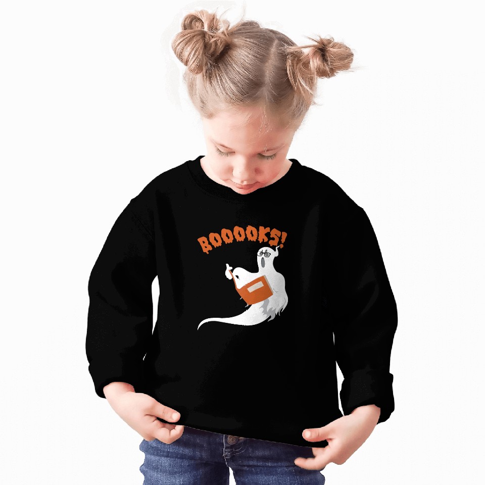 halloween booooks ghosts boo read books library 3 Sweatshirts