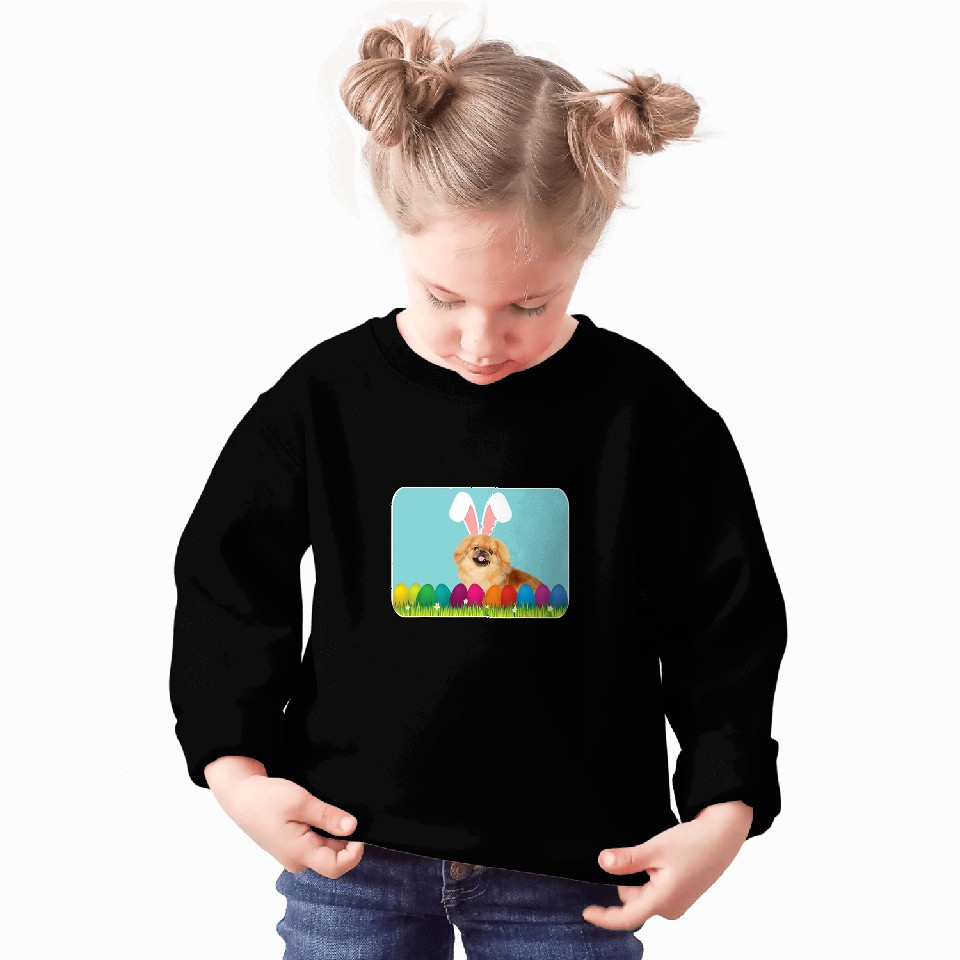 Pekingese w Bunny Ears Sweatshirts