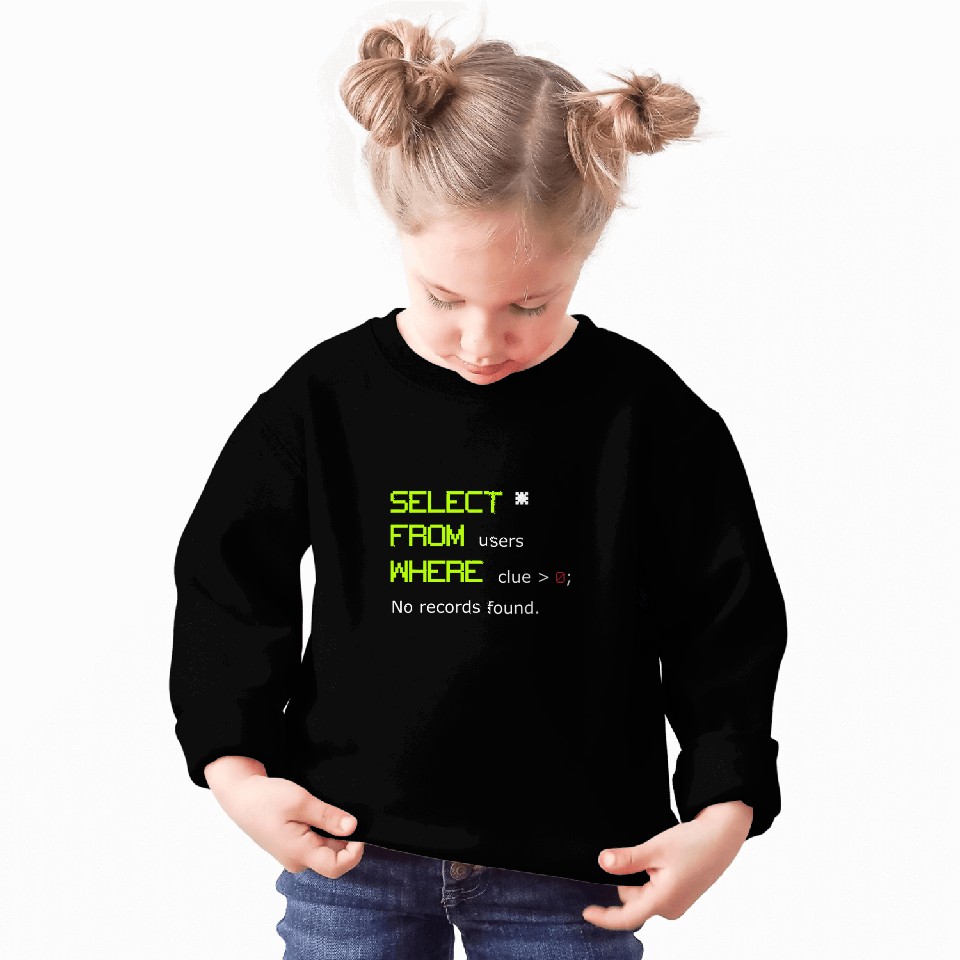 Query SQL Database Programmer medicals Coder Healthcare Sweatshirts