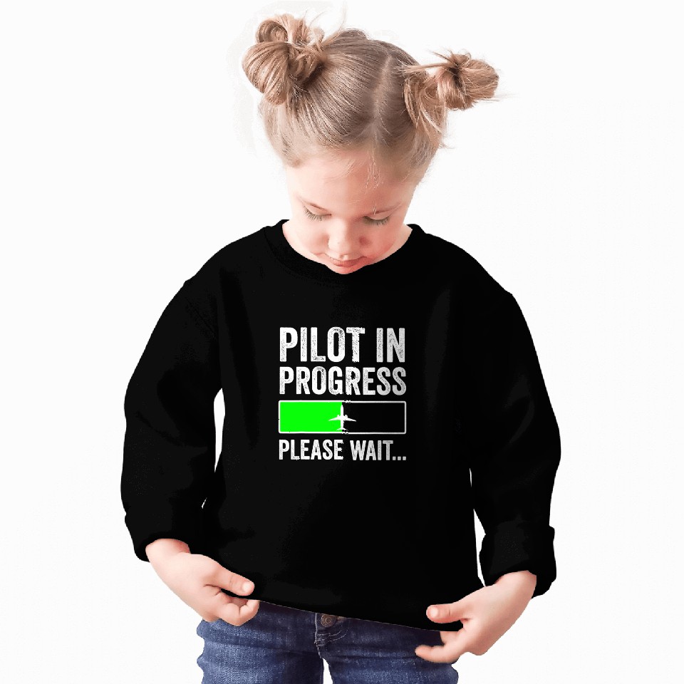 Funny Flight School Student Pilot In Progress Sweatshirts