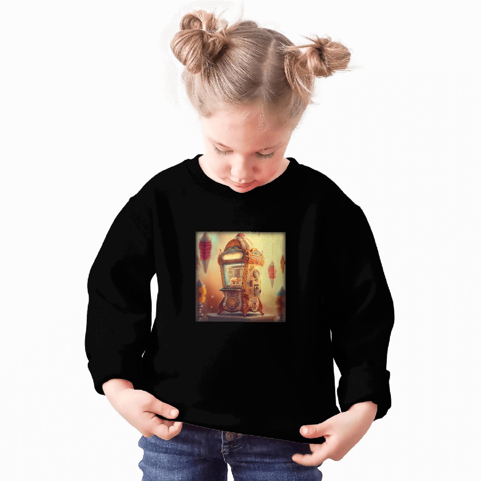Surreal vintages Ice Cream Fortune Teller Machine Sweatshirts