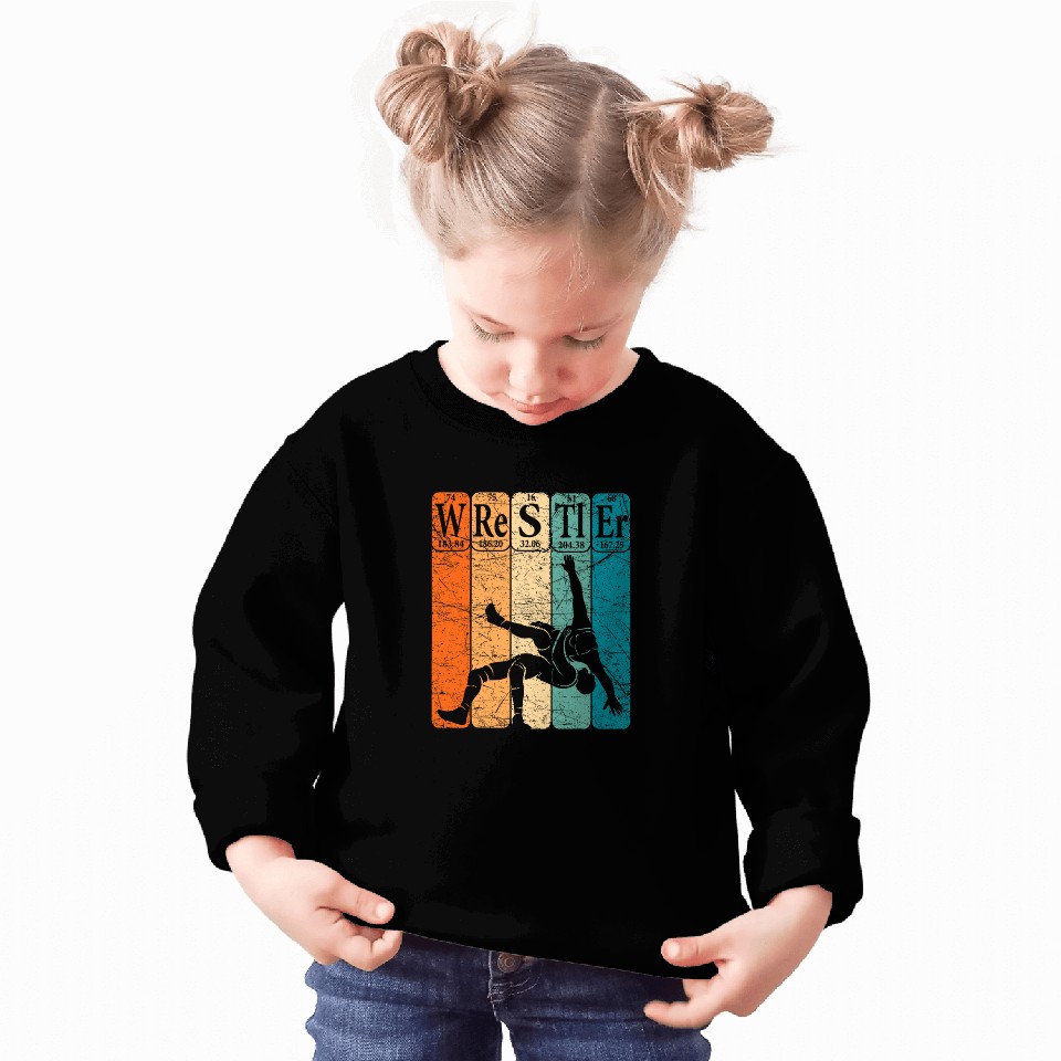 Wrestler Periodic Table Elements Wrestling Nerd vintages Sweatshirts