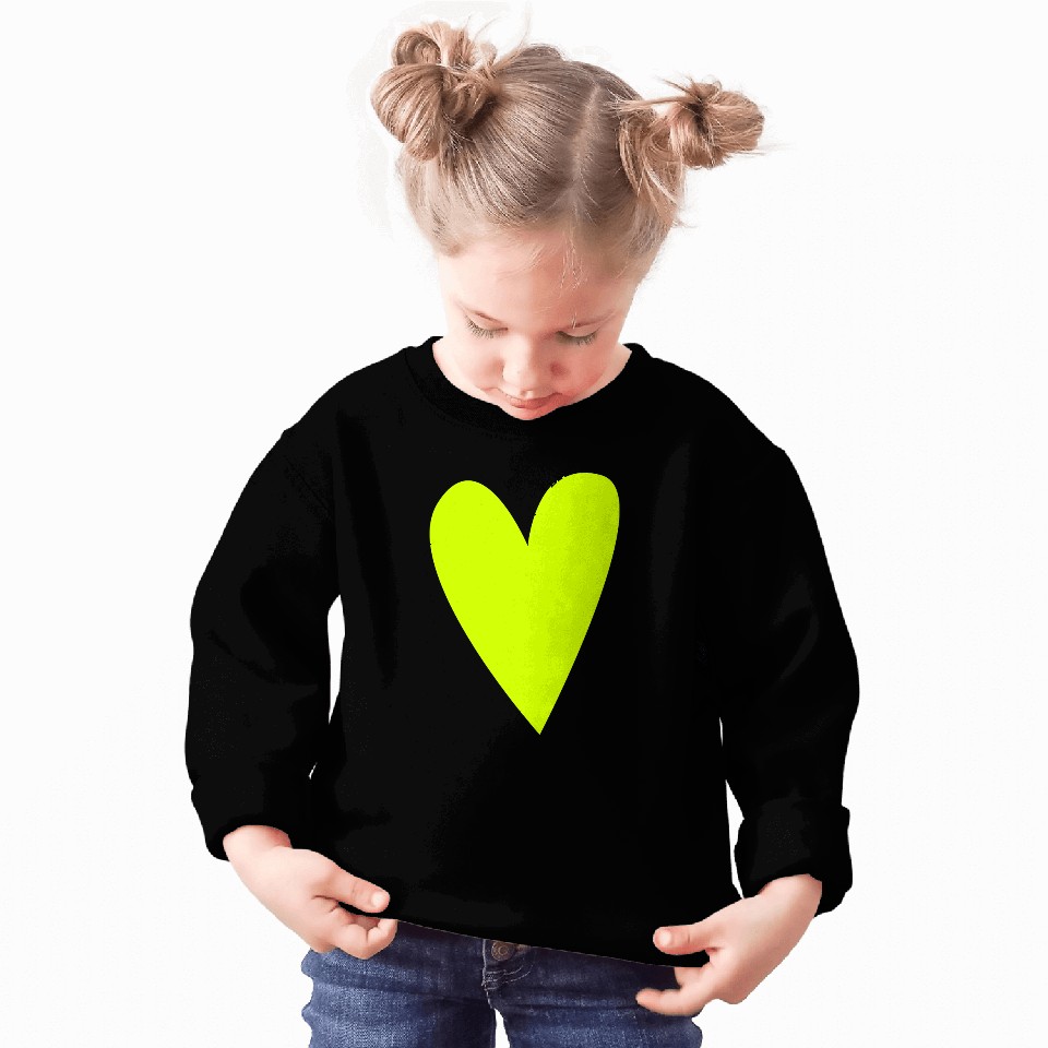 Green heart Sweatshirts