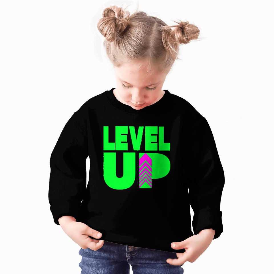 Level Up Neon Green Sweatshirts