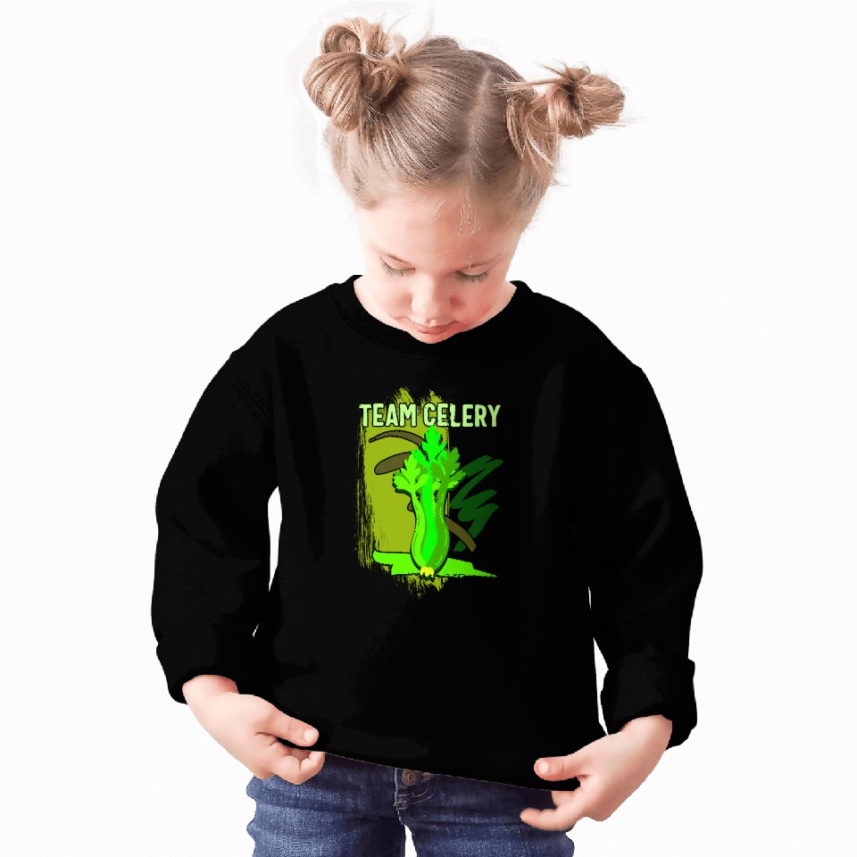 Celery Vegetable Sweatshirts, Team Celery Sweatshirts,