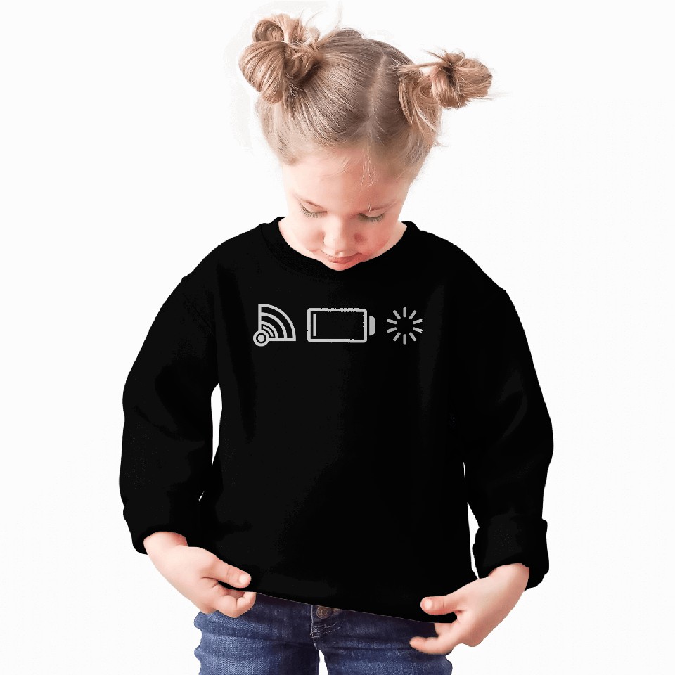 logos no connection battery Sweatshirts