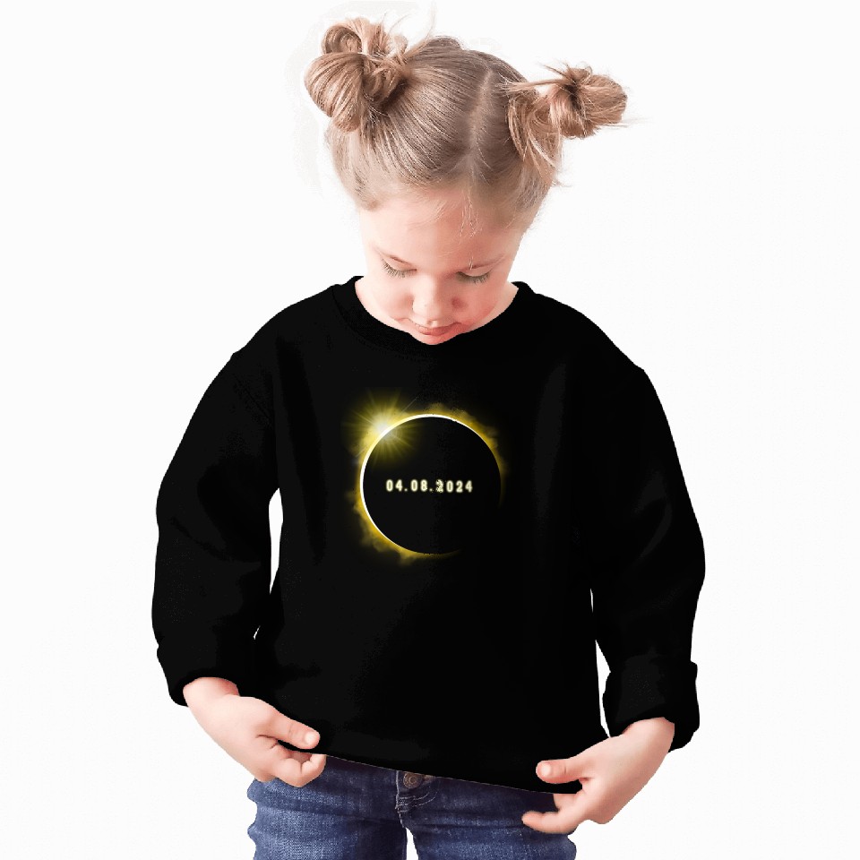 Total Solar Eclipse 4.08.24 Totality Solar Eclipse Sweatshirts
