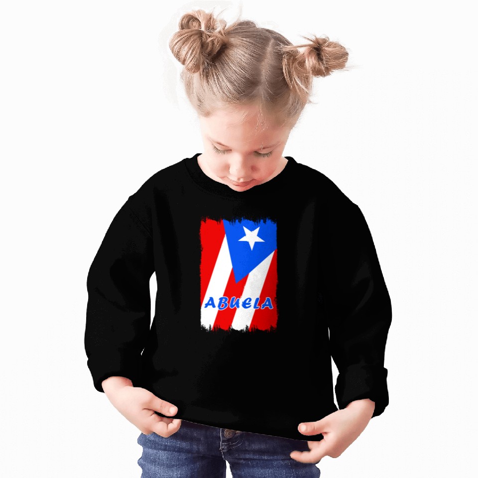 Puerto Rico grandmother flags design Sweatshirts
