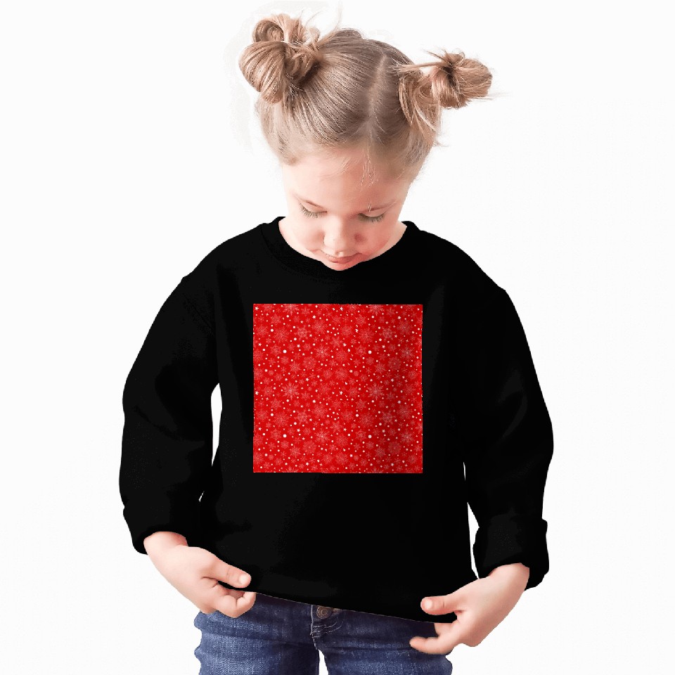 Red Snowflakes Pattern Sweatshirts