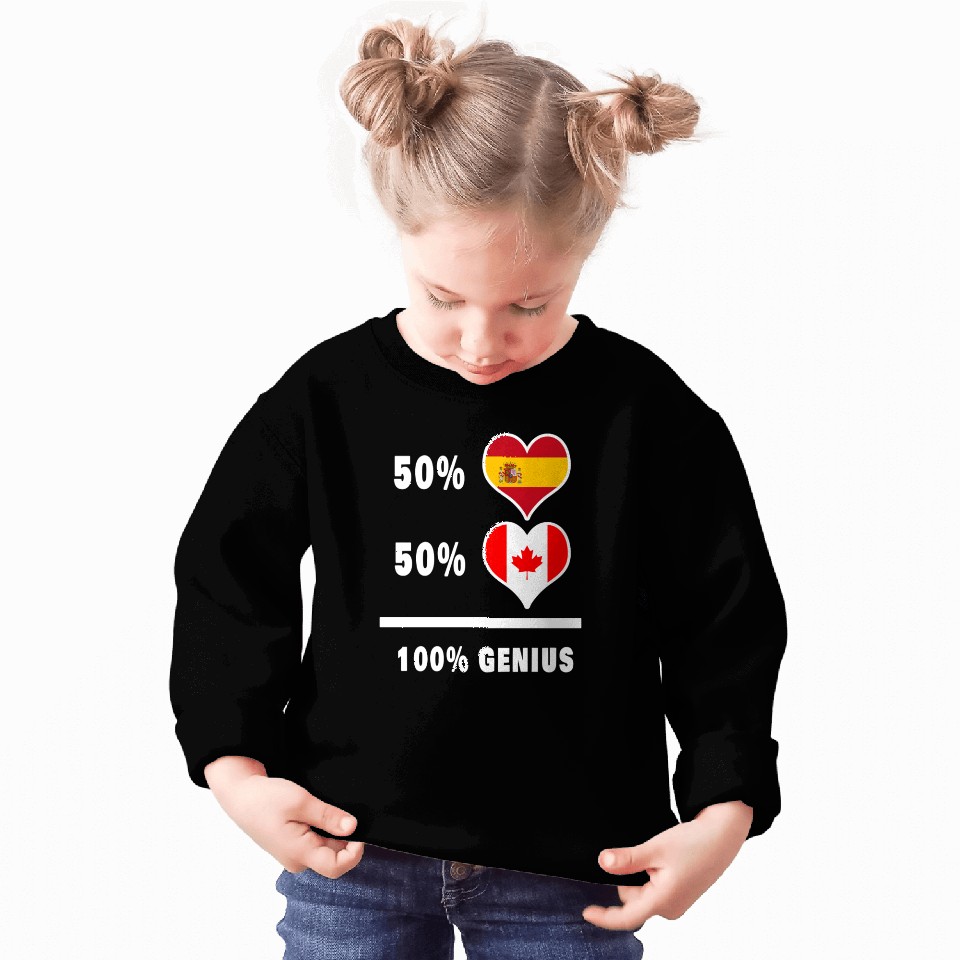 Canada and Spain genius / gift Sweatshirts