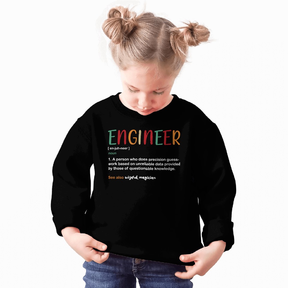 Funny College Student Engineer Definition Sweatshirts