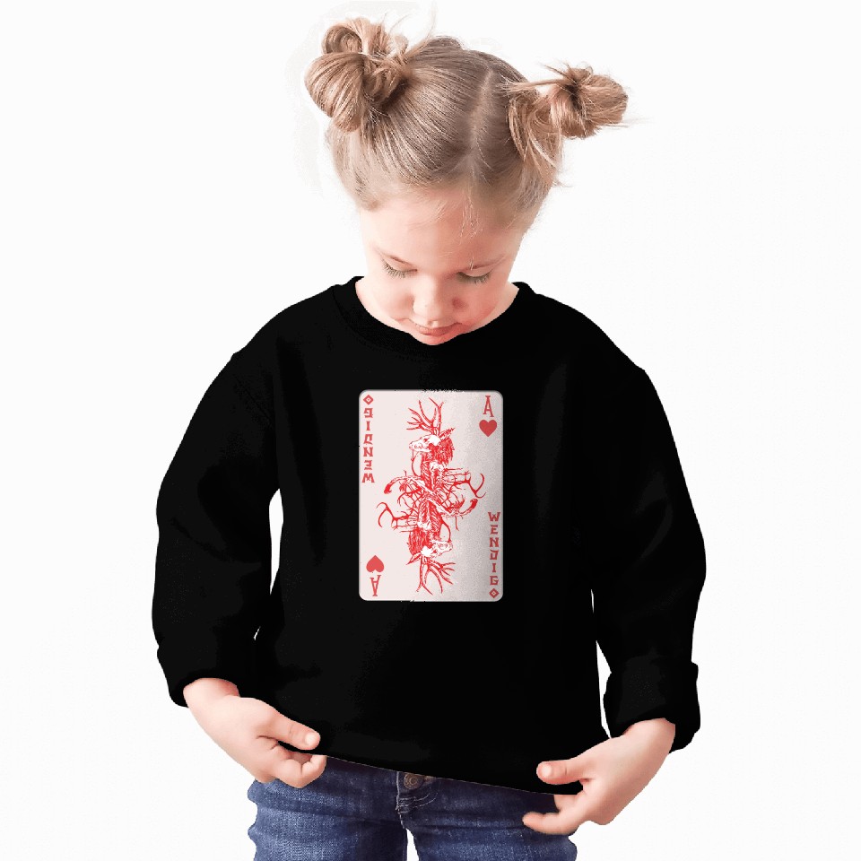 Folk Creature Wendigo Card Halloween Cryptid Sweatshirts