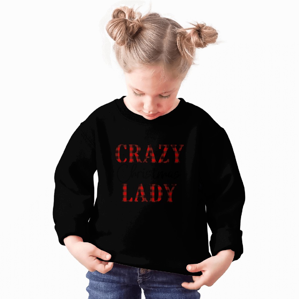 Crazy Christmas Lady Sweatshirts
