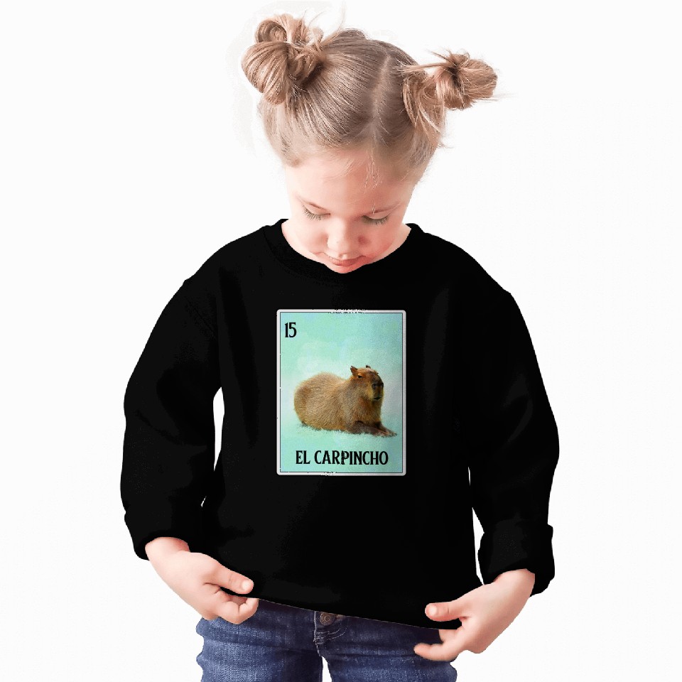 El Carpincho Mexican Capybara Cards Funny Rodent Sweatshirts