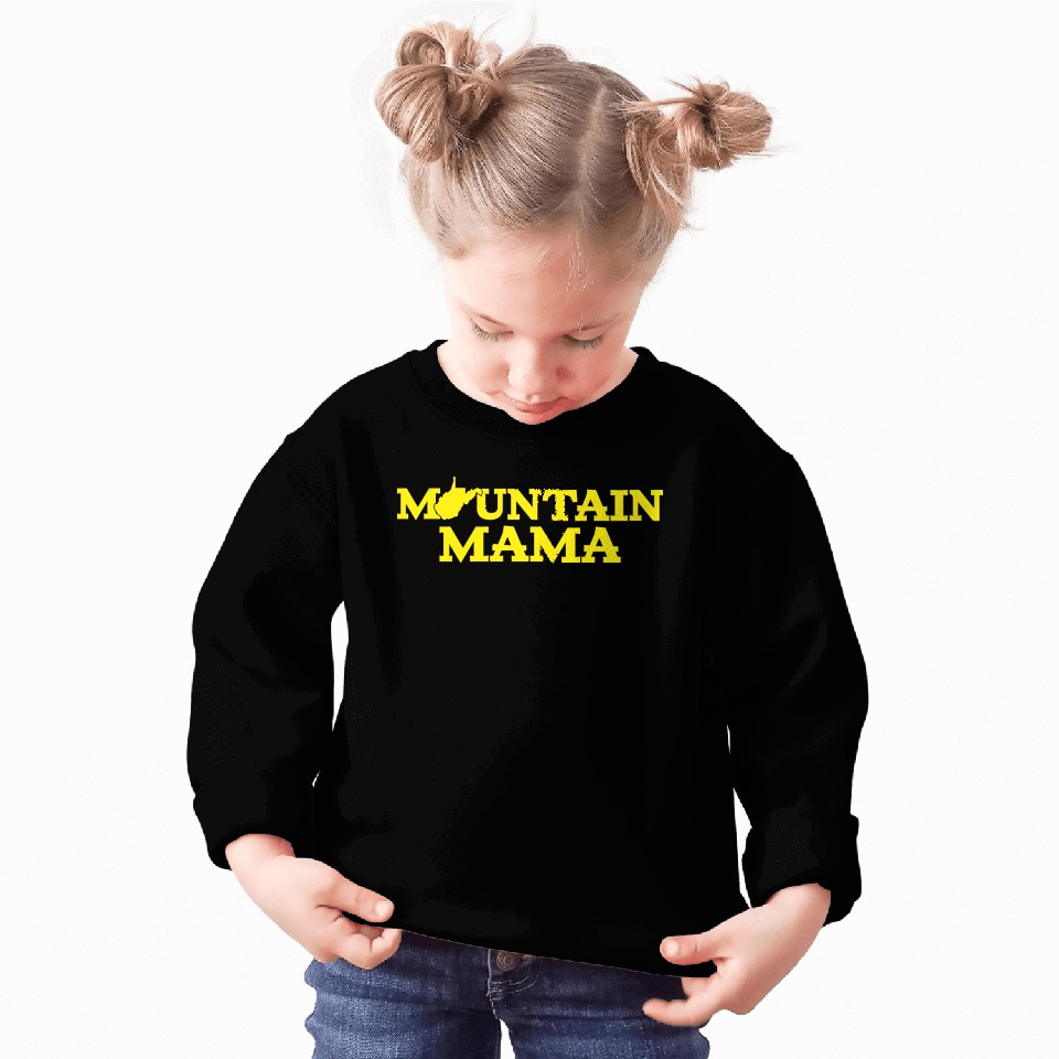 Mountain Mama Wv Blue And Gold Sweatshirts
