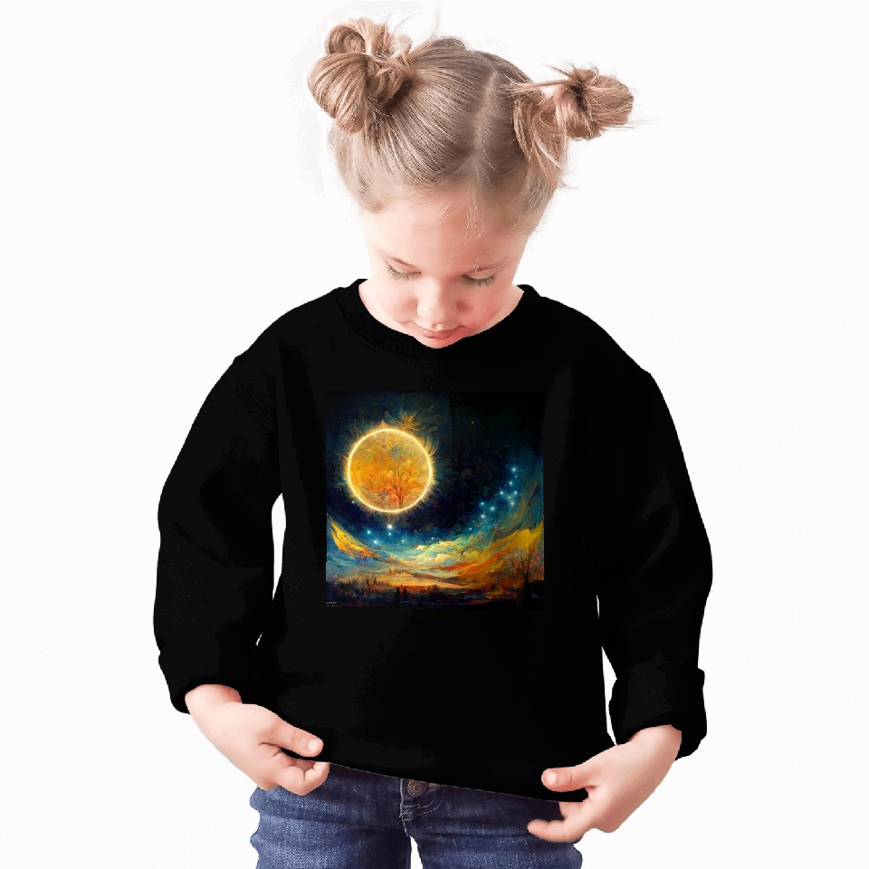 Full moon and Sun Sweatshirts