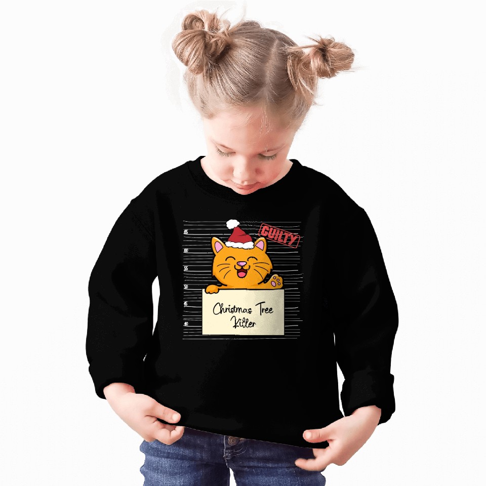 Cat christmas funny prison Sweatshirts