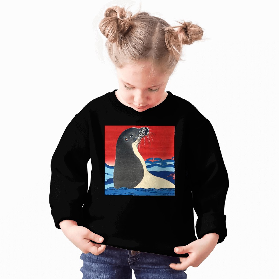 Ukiyo-e Seal, Japanese Print Sweatshirts