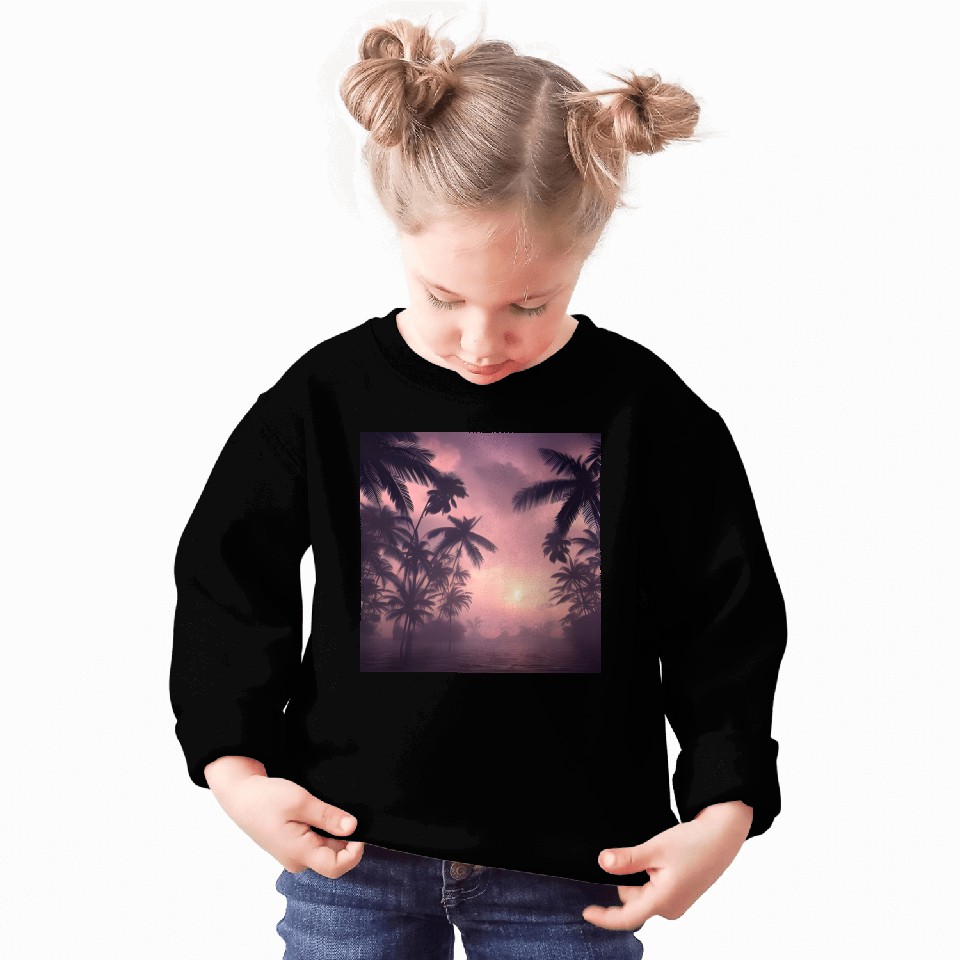 Evening among palm trees Sweatshirts