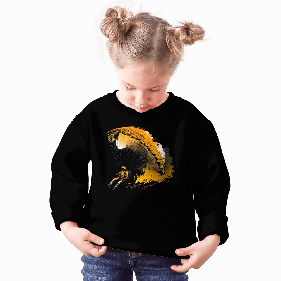 cool paraglider in action Sweatshirts