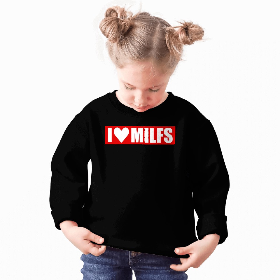 I love milfs red design Sweatshirts