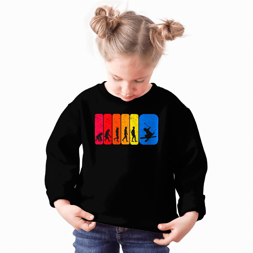 Funny Ski Freestyle Evolution Sweatshirts