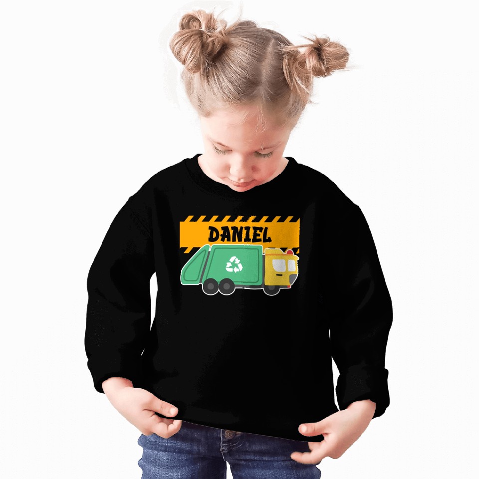 Daniel Trash Truck For Collector Ecologist Garbage Sweatshirts