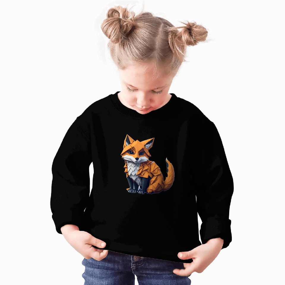 Tangram Fox Sweatshirts