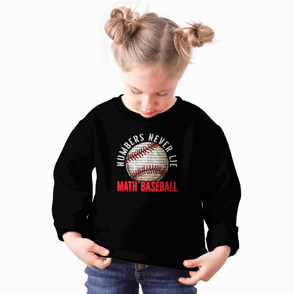 Baseball Math Lover Mathematician Baseball Player Sweatshirts