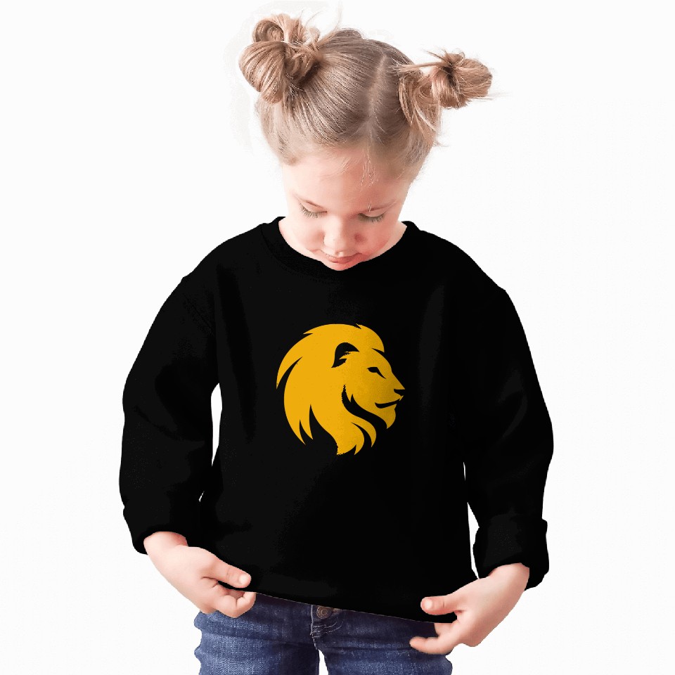LION YELLOW SIDE FACE Sweatshirts