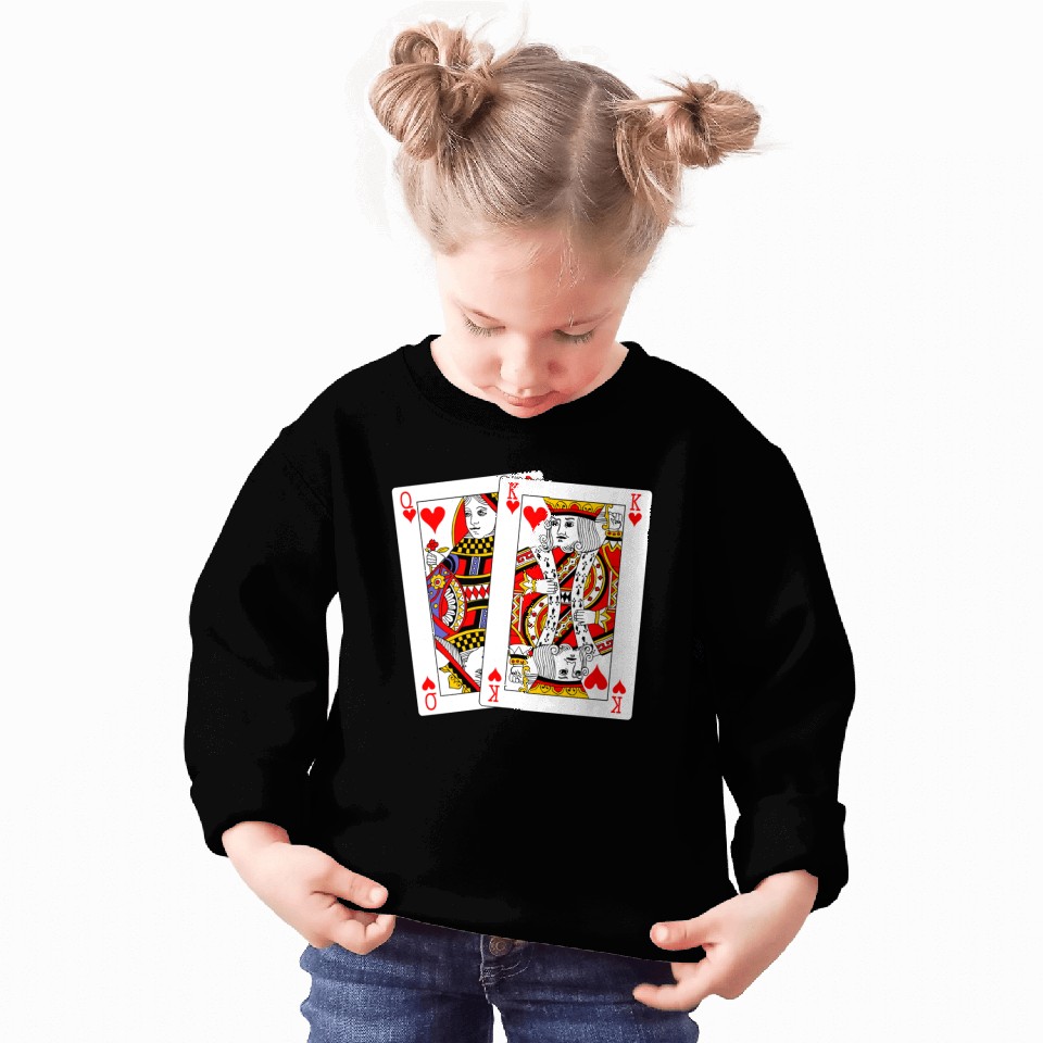 Queen and King of Hearts Sweatshirts