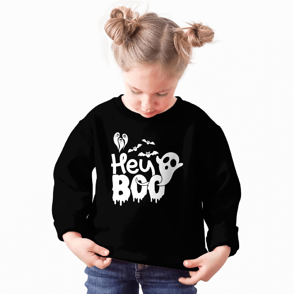 Hey Booo Spooky Ghost Sweatshirts