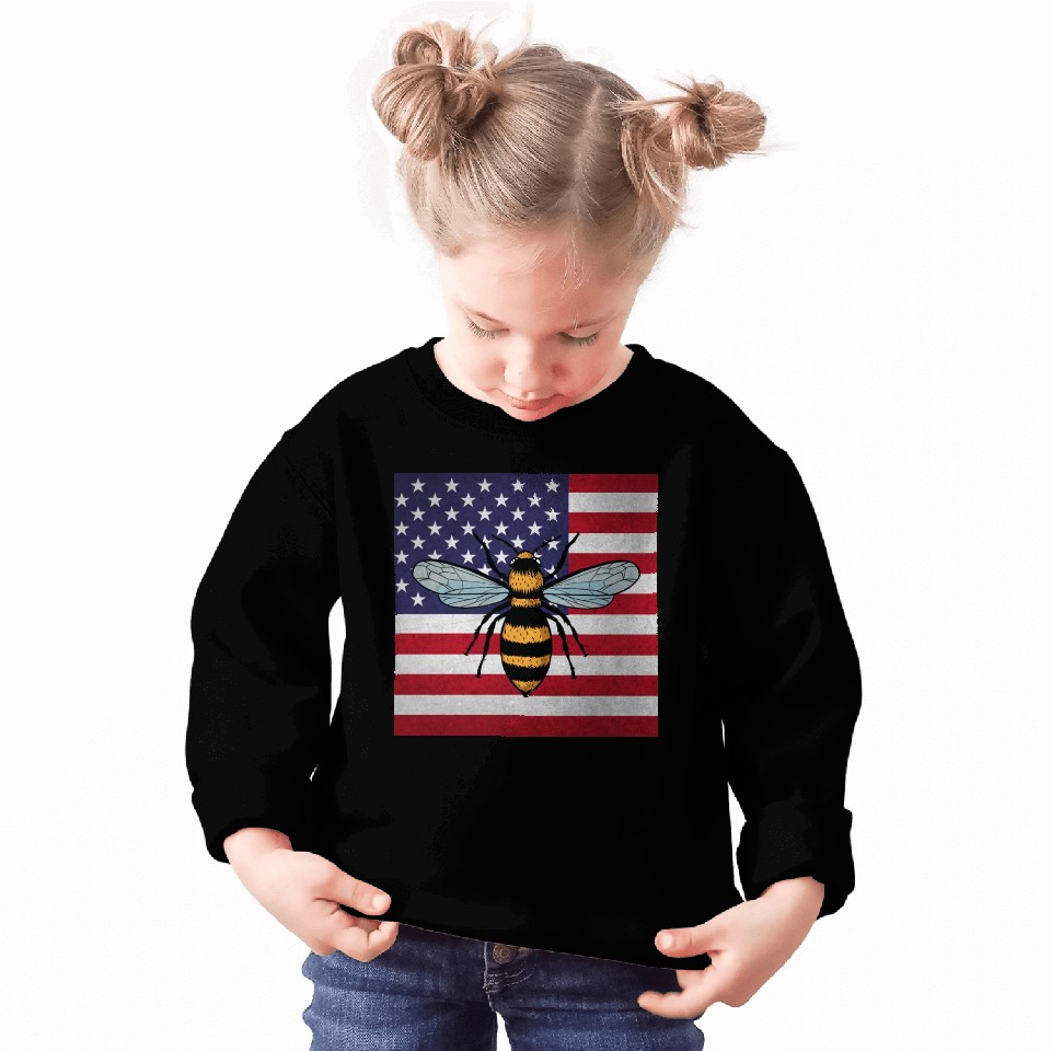 Beekeeper Beekeeping Us Flag Sweatshirts
