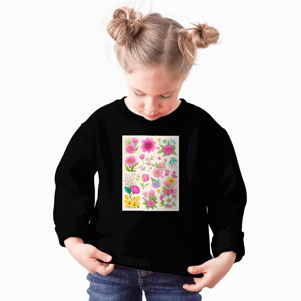 Buttercup and Marigold Spring Flowers Sweatshirts