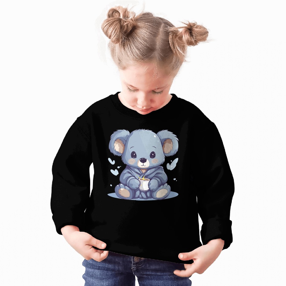 Chibi Koala in Pajamas Sweatshirts