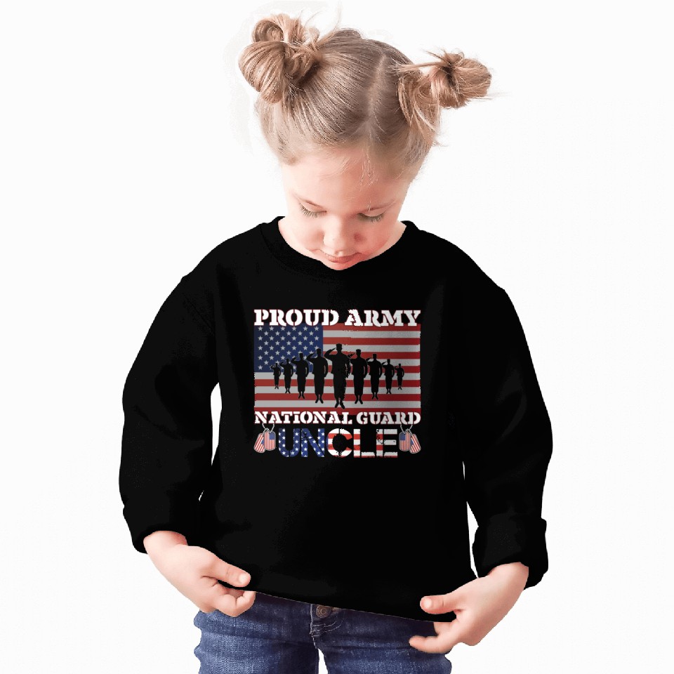 Proud Army National Guard Uncle Sweatshirts