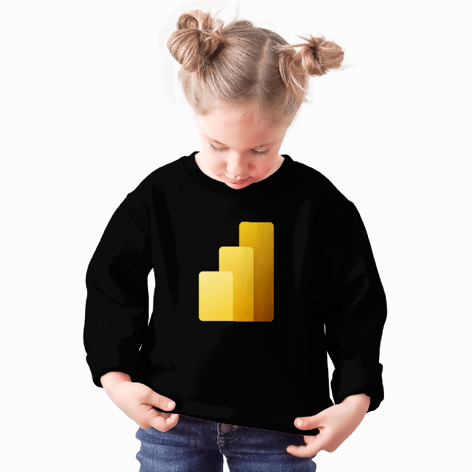 Power BI Logo, business intelligence software Sweatshirts