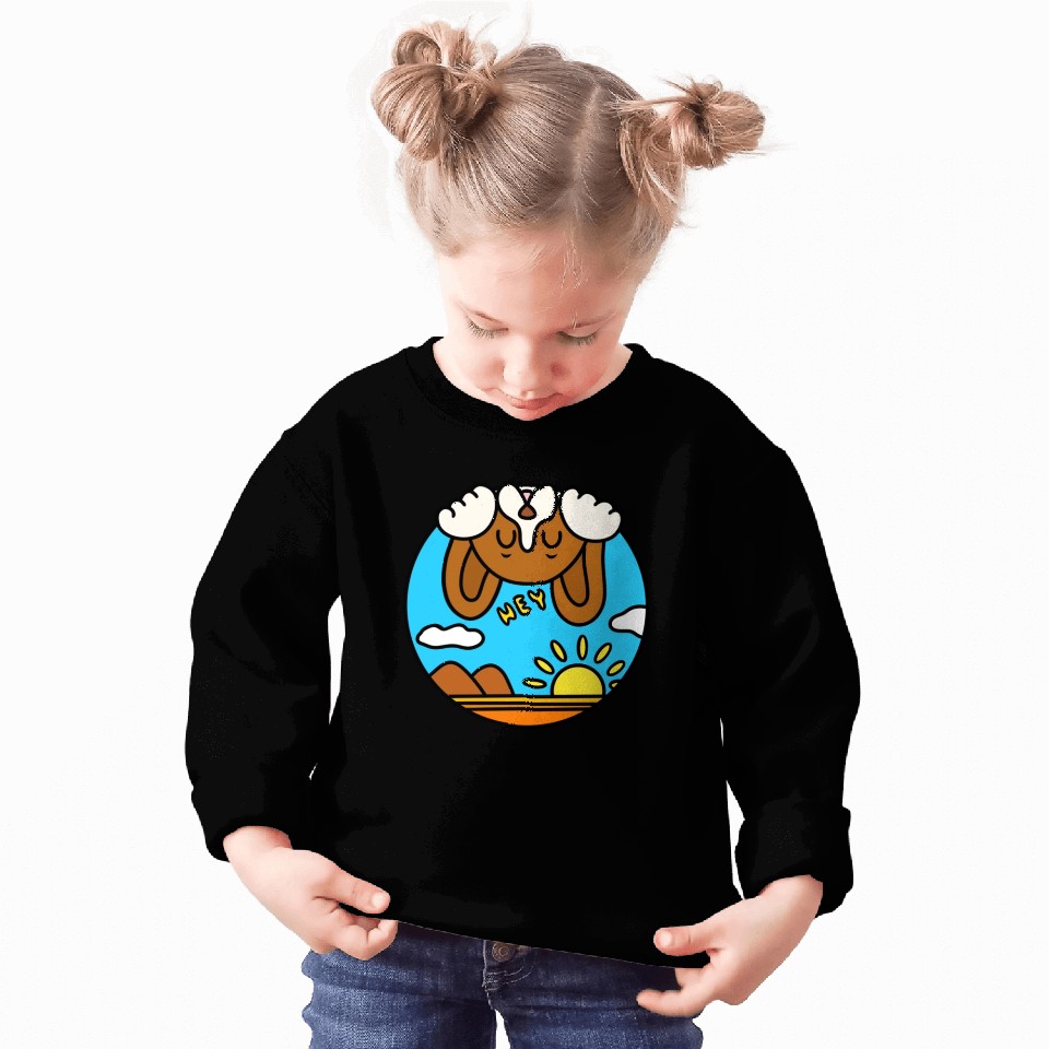 Funny playful cartoon beagle Sweatshirts